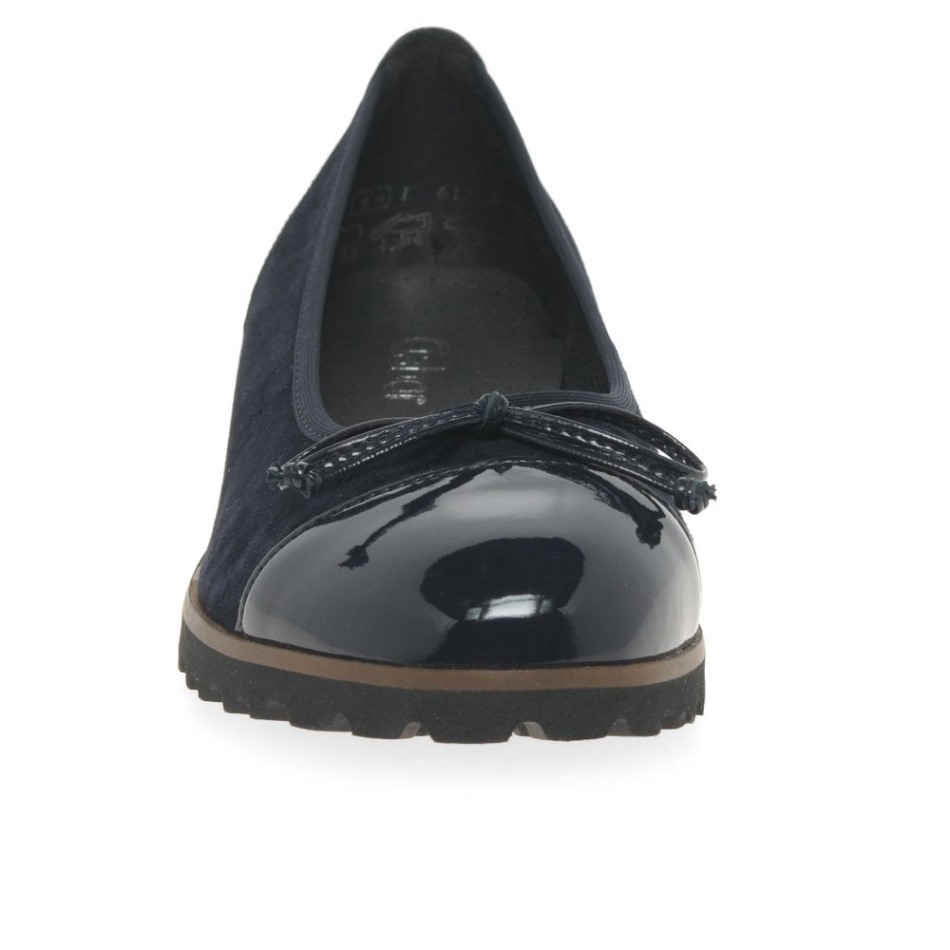 Temptation Femmes Casual Chaussures Suède Atlantique/brevet Gabor | Exclusif